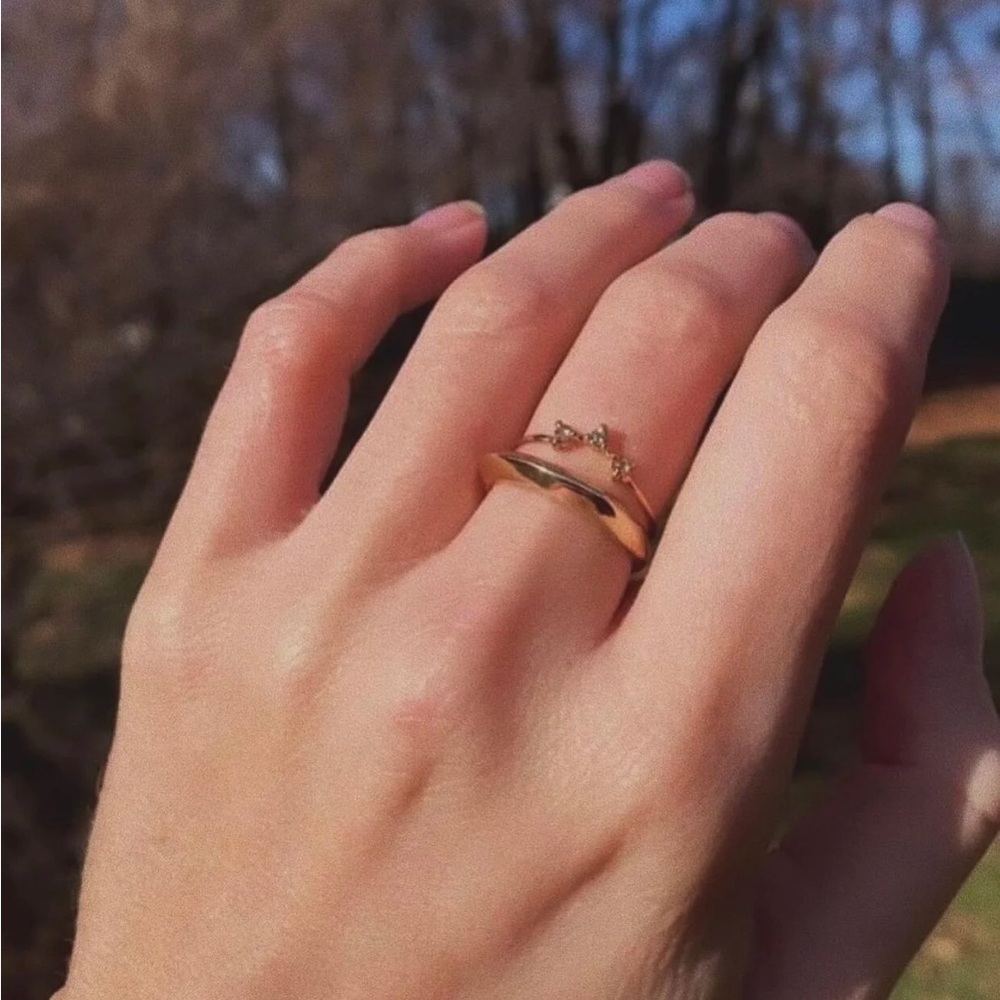 Bruce Willow Brown and White Diamond Ring